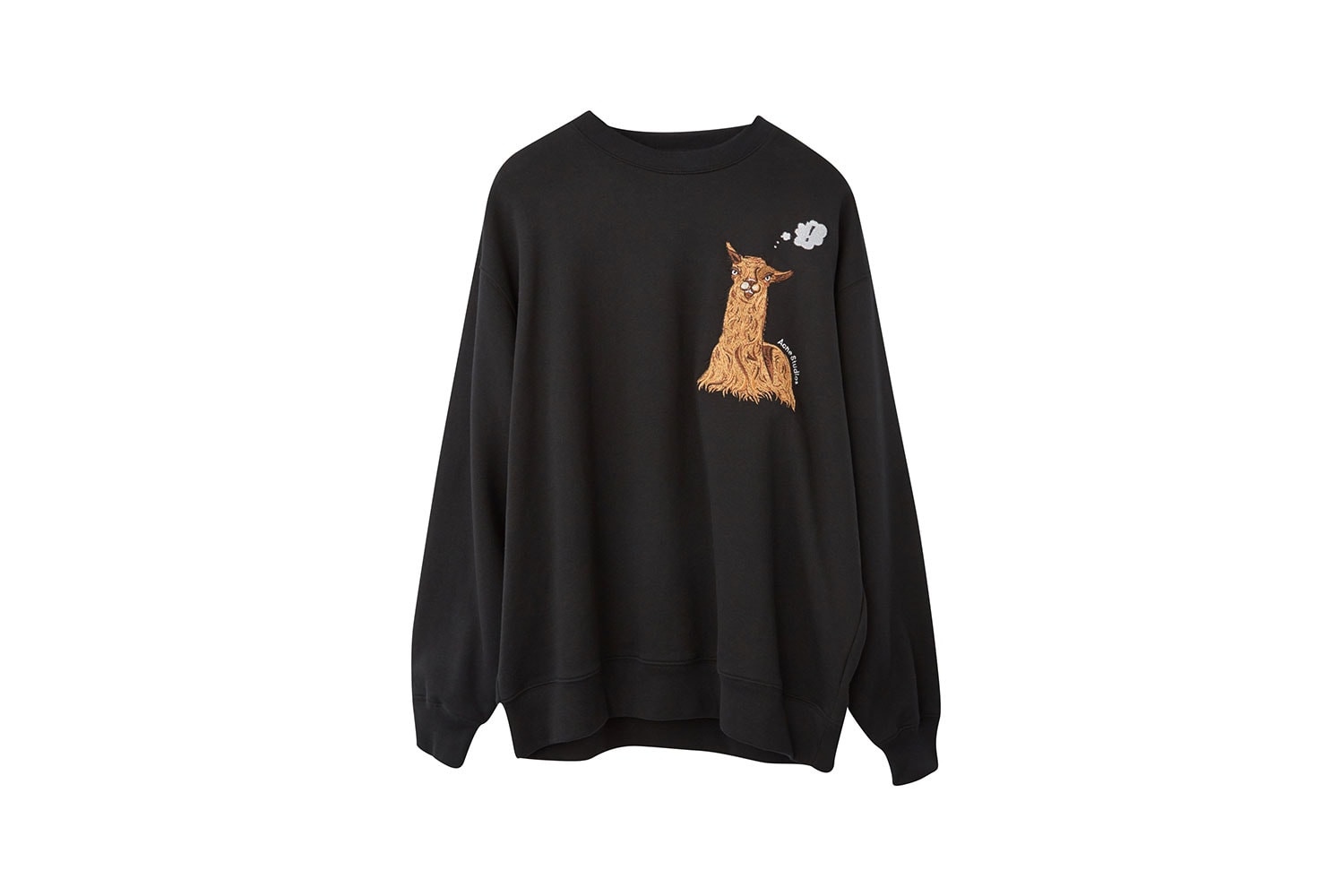 acne studios animal embroidery unisex collection fall winter sweatshirts hoodies scarves 