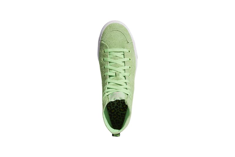 adidas skateboarding na-kel smith nizza collaboration sneakers green suede