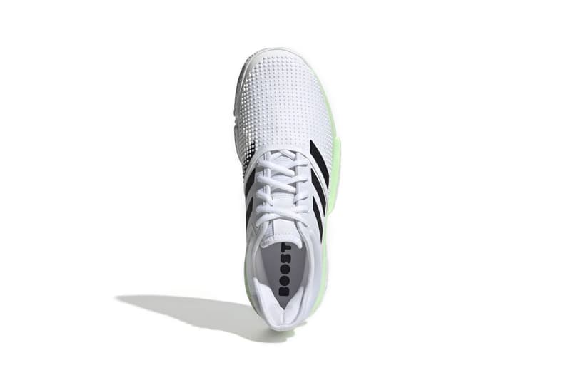 adidas us open tennis solecourt womens sneakers glow green mint boost garbine muguruza