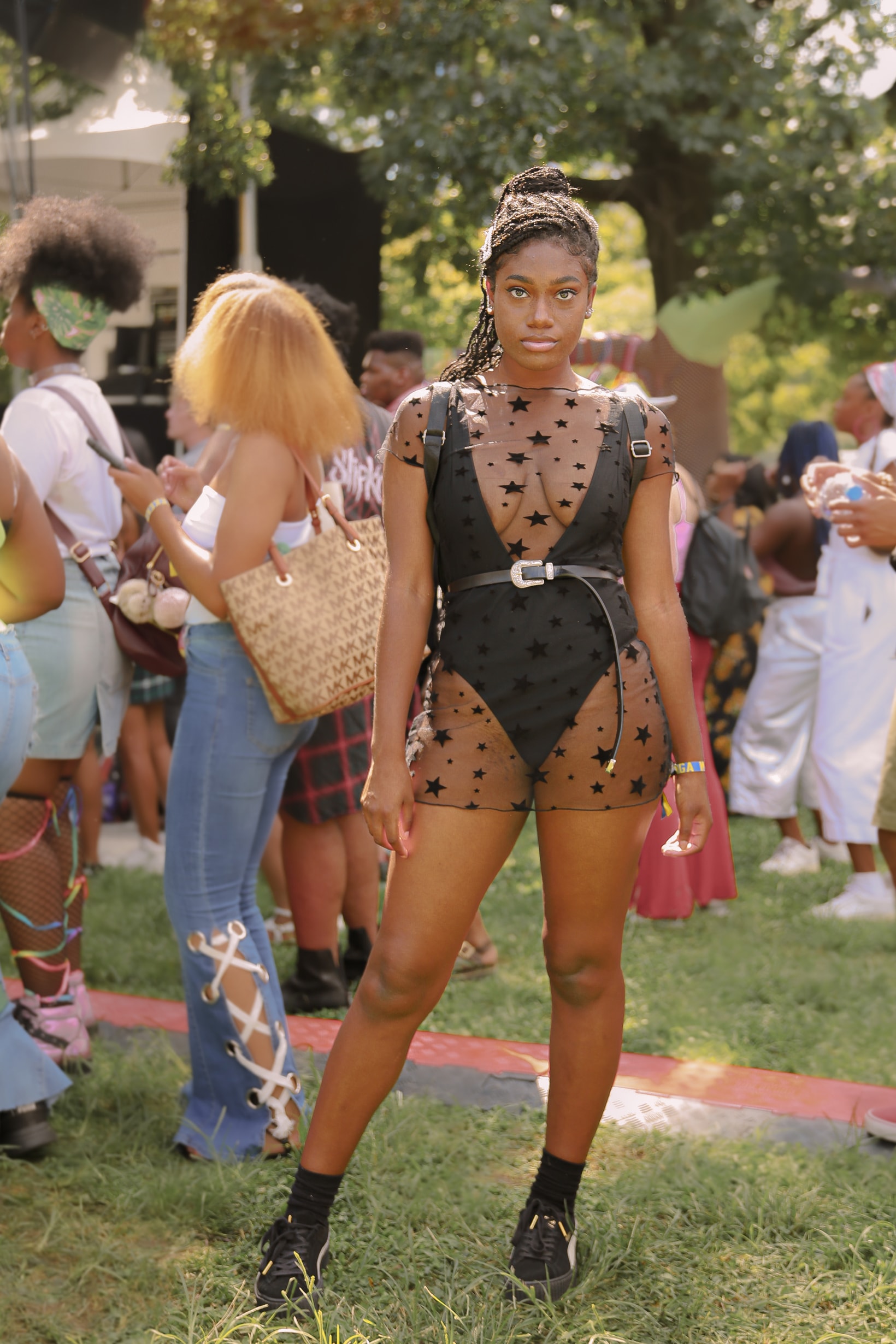 Afropunk 2019 Festival Street Style Top Bodysuit Black
