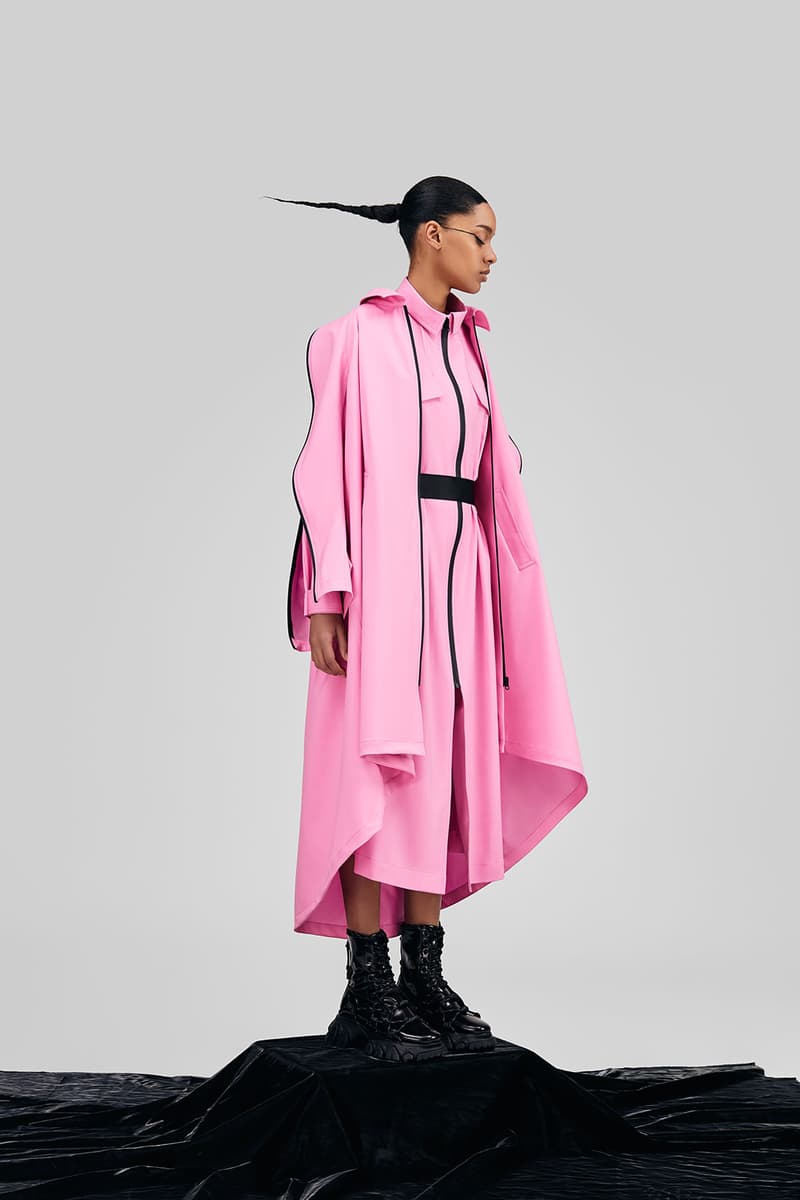 angel chen woolmark prize finalist collection wool sustainability coats dresses