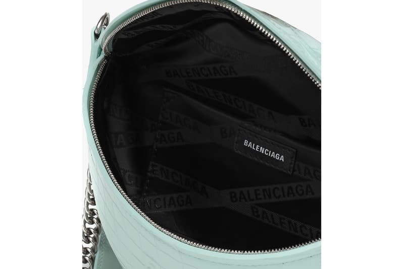 balenciaga souvenirs xxs leather belt bag designer tiffany blue black fashion