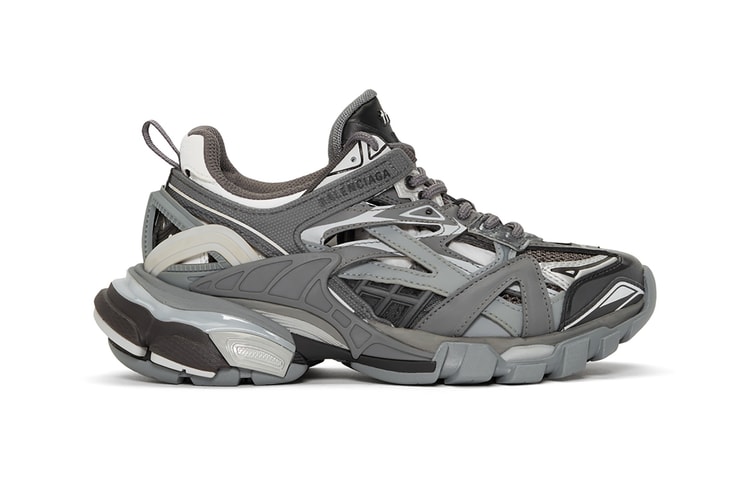 Balenciaga's Track.2 Sneakers Have Arrived in a Cool Grey Colorway