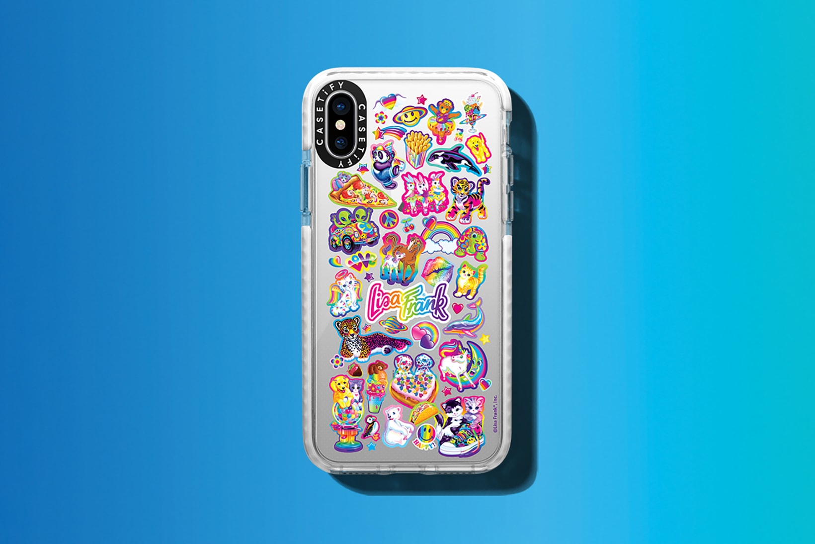 casetify lisa frank collaboration phone cases apple iphone samsung android phone airpods macbook ipad accessories tech stickers throwback childhood