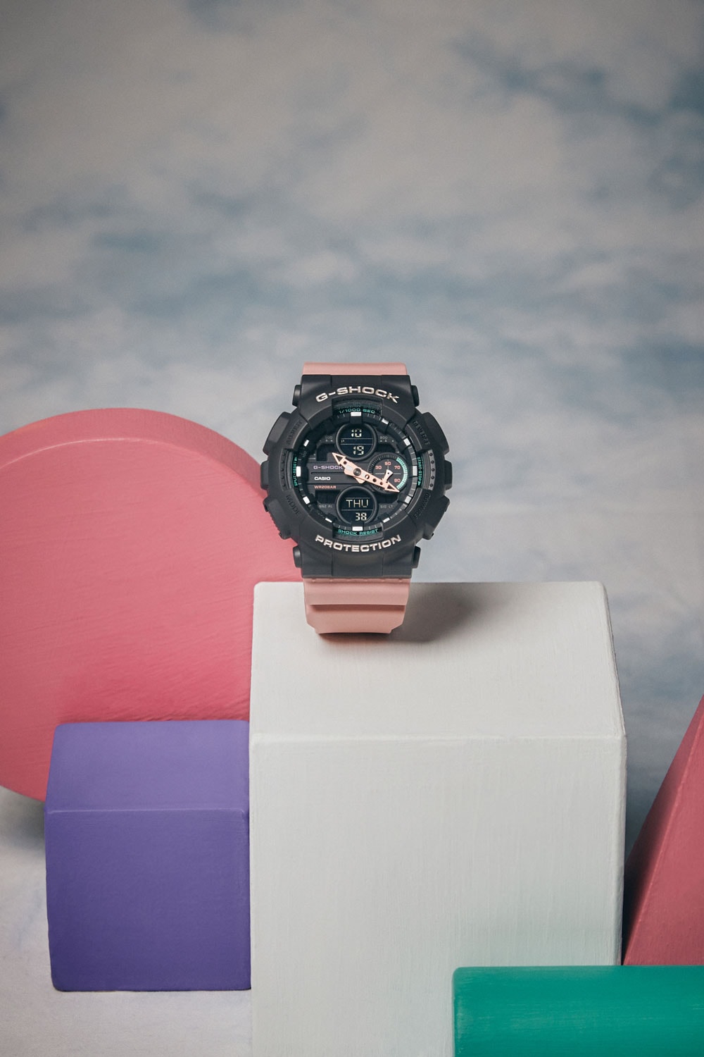 Casio G Shock Pink Watch GMAS140- 4A Spring Summer 2019 Lookbook