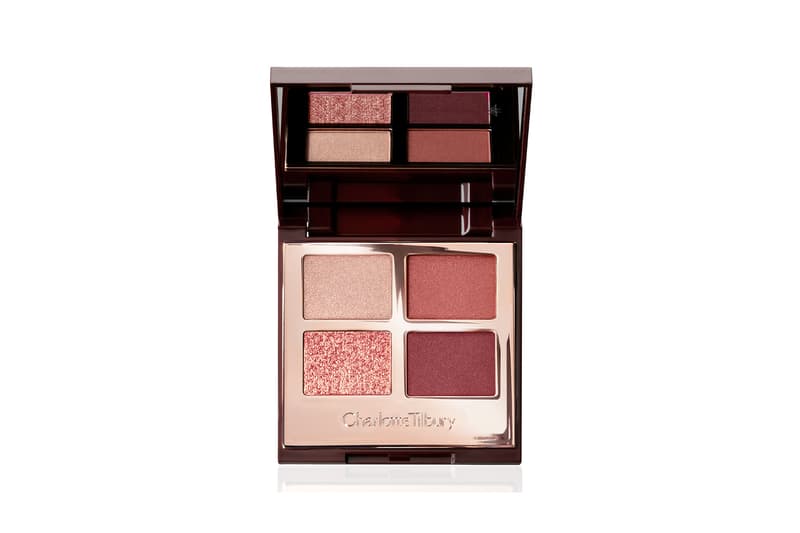charlotte tilbury eyeshadow palette walk of shame makeup beauty russet pink champagne berry purple red glitter mauve