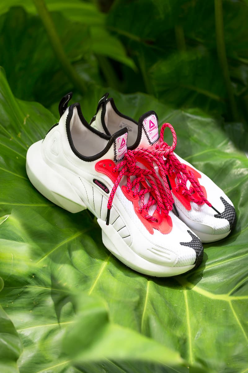 chromat reebok sole fury sneaker collaboration bright neon