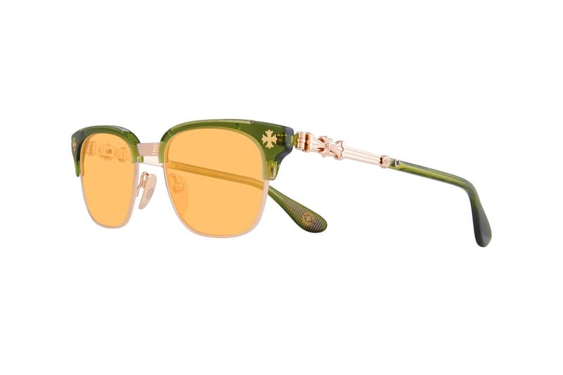 Chrome Hearts Fall Winter 2019 Sunglasses Collection BONENNOISSUR II Yellow Green Gold