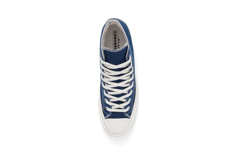 converse renew denim chuck 70s high ox low jeans upcycling sustainability eco-friendly
