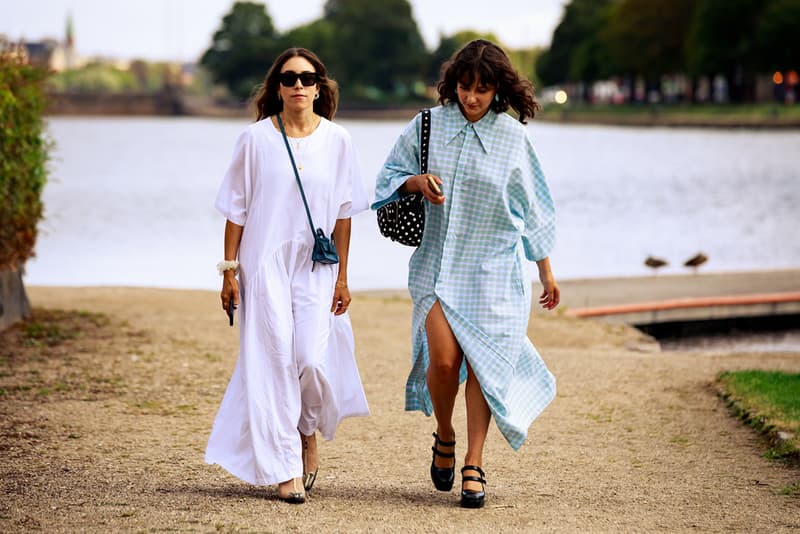 bottega veneta diagonal panelled belt item CPHFW Spring Summer 2020 Street Style SS20 Influencers