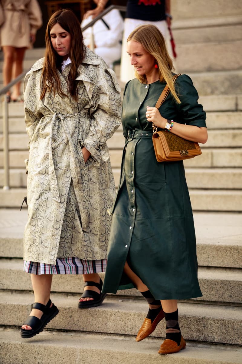 bottega veneta diagonal panelled belt item CPHFW Spring Summer 2020 Street Style SS20 Influencers