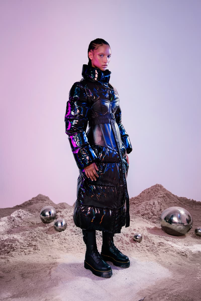Daily Paper Fall Winter 2019 Lookbook Puffer Coat Black