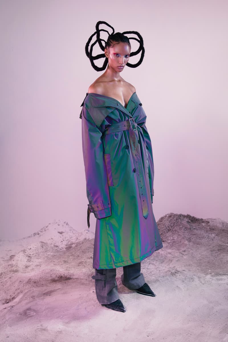 Daily Paper Fall Winter 2019 Lookbook Jacket Green Silver