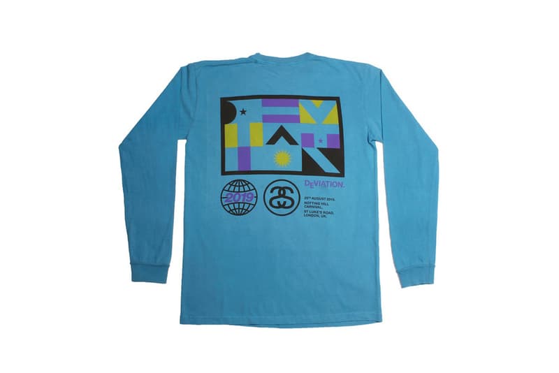 Deviaton x Stussy Notting Hill Carnival Merch Shirt Blue
