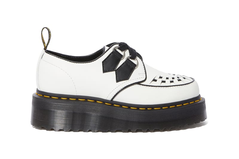 white doc martens platform