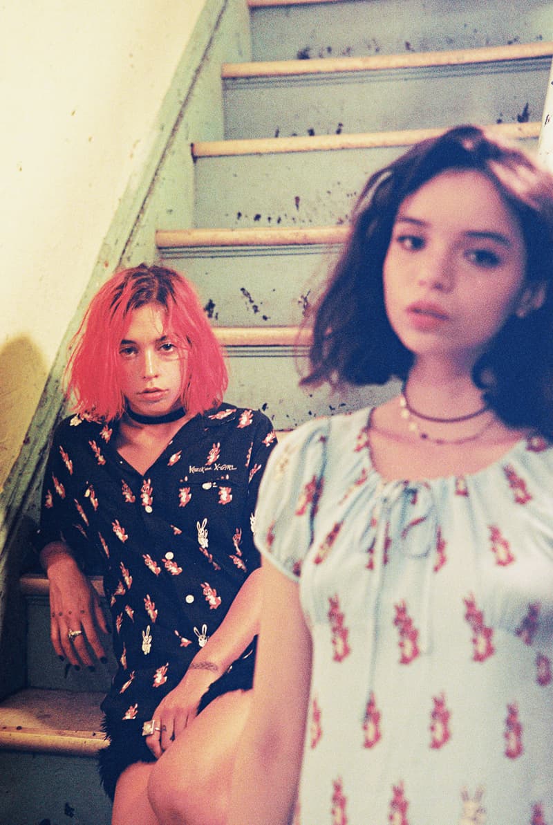 dover street market x-girl london dsml pop-up collaboration t-shirts dresses womens streetwear