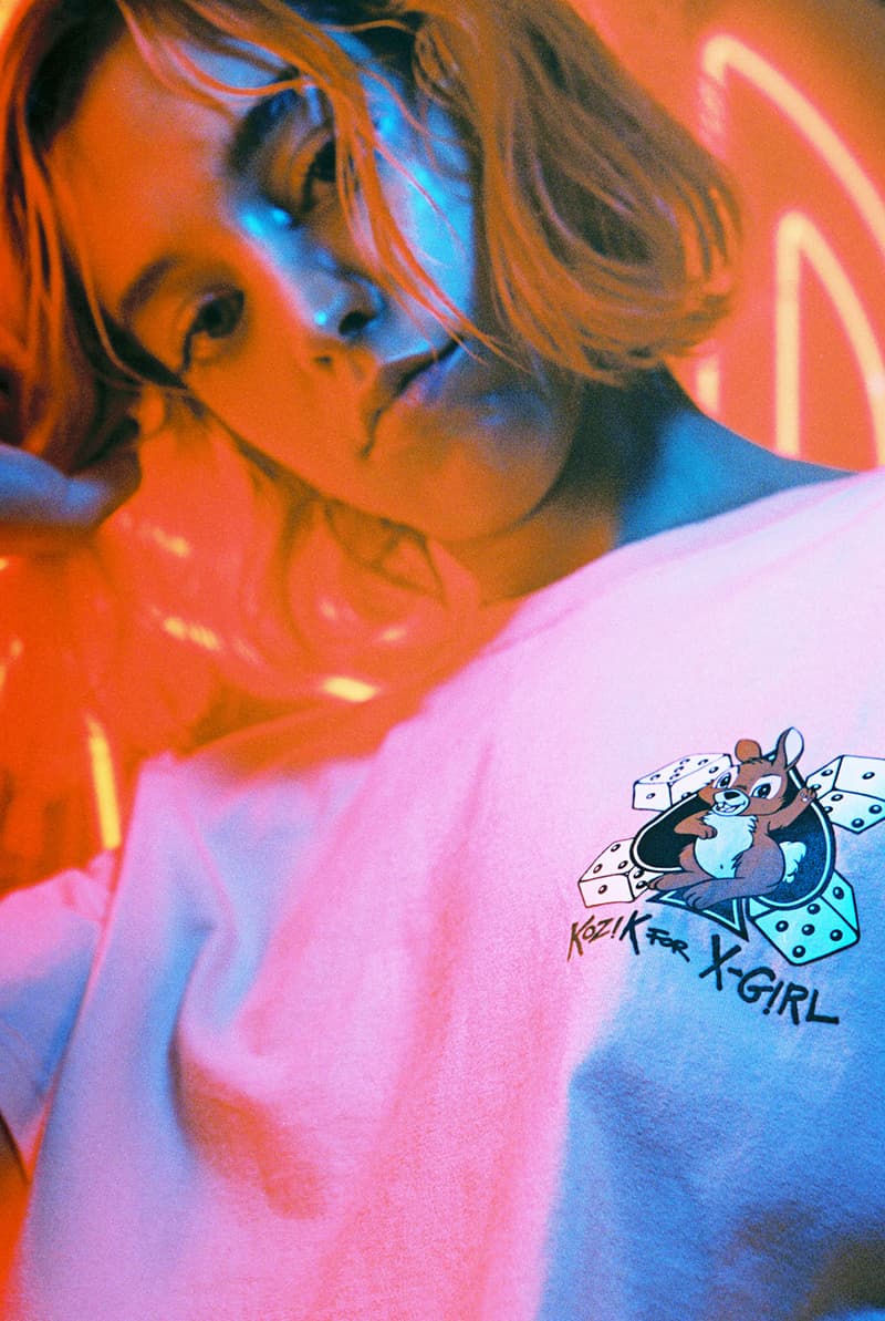 dover street market x-girl london dsml pop-up collaboration t-shirts dresses womens streetwear