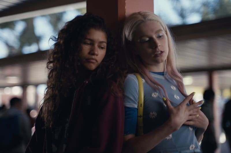 HBO Euphoria Zendaya Rue Maroon Hoodie Merch Character Story Season 1 Finale Costume Fashion 