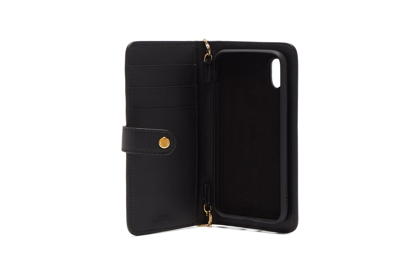 fendi iphone x phone case cross body bag wallet designer accessories leather white black