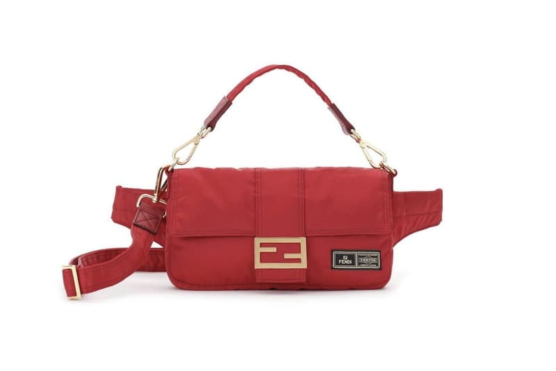 Fendi x PORTER Bag Collaboration Baguette Red