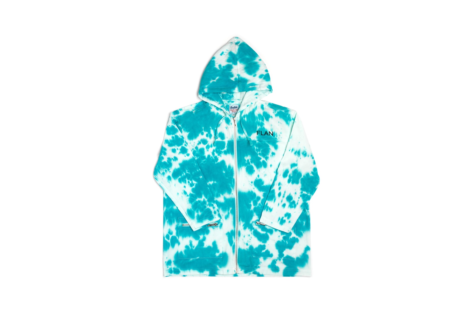 FLAN Tie Dye Collection Hoodie Blue