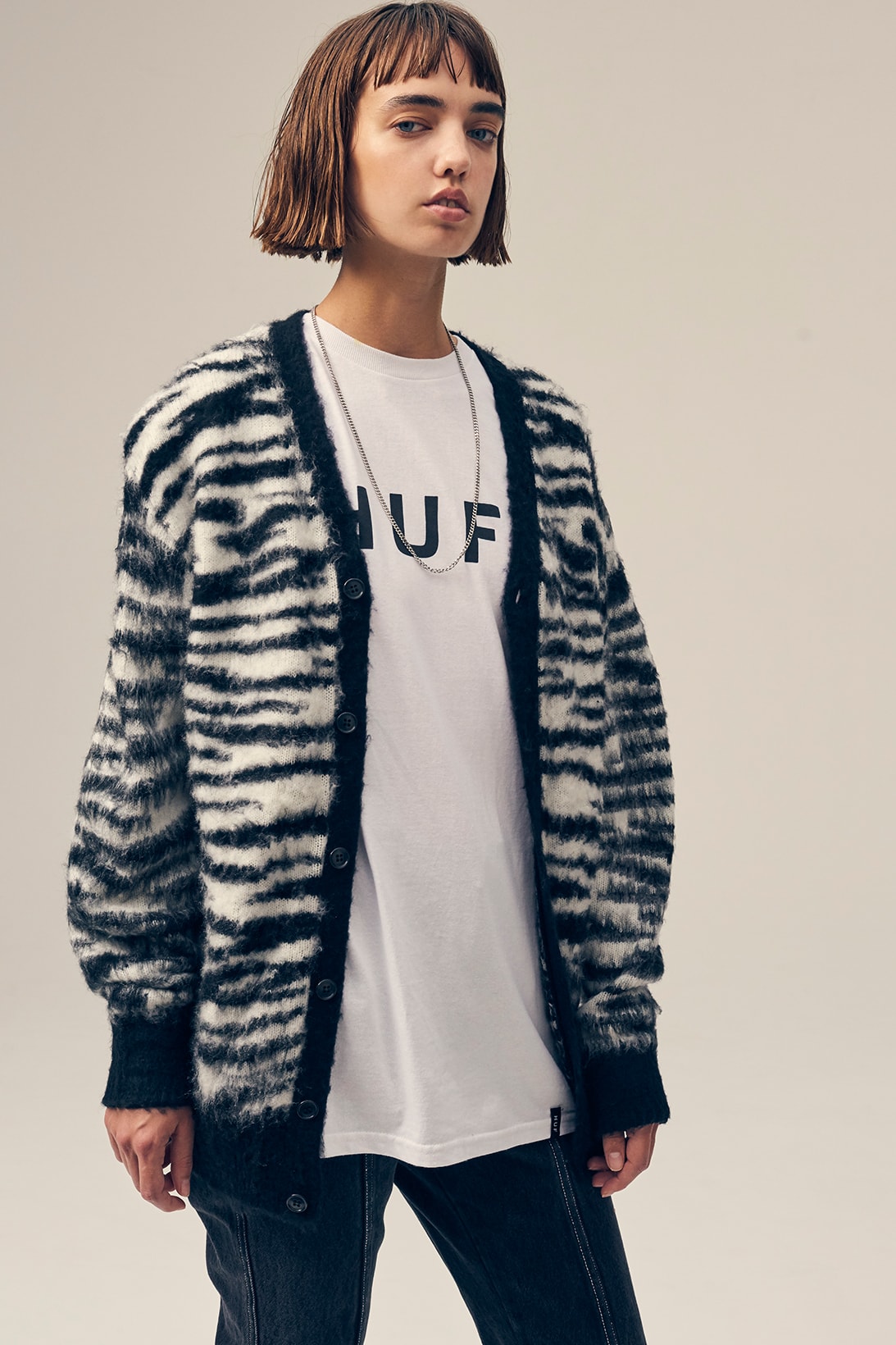 huf womens collection fall lookbook denim jackets coats jumpsuits sweaters skirts pants clothes fashion 