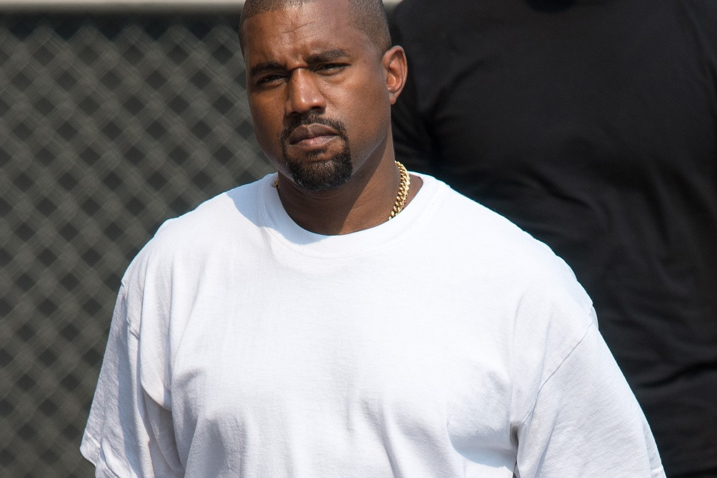 Kanye West T Shirt White Chain Gold
