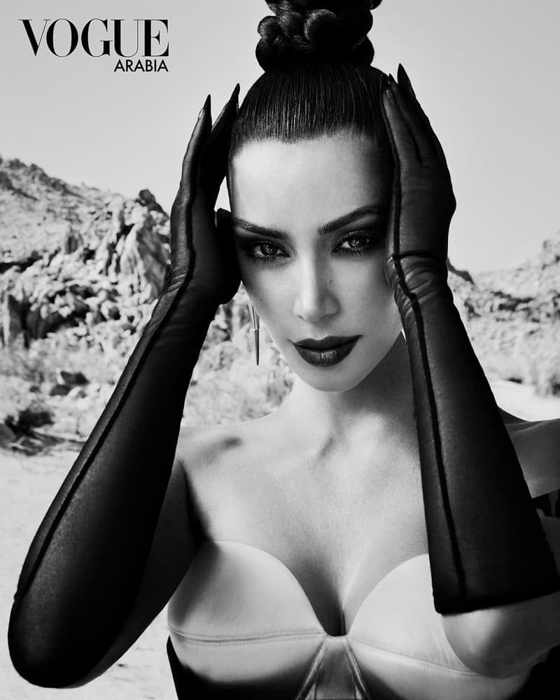 kim kardashian west vogue arabia september cover california desert