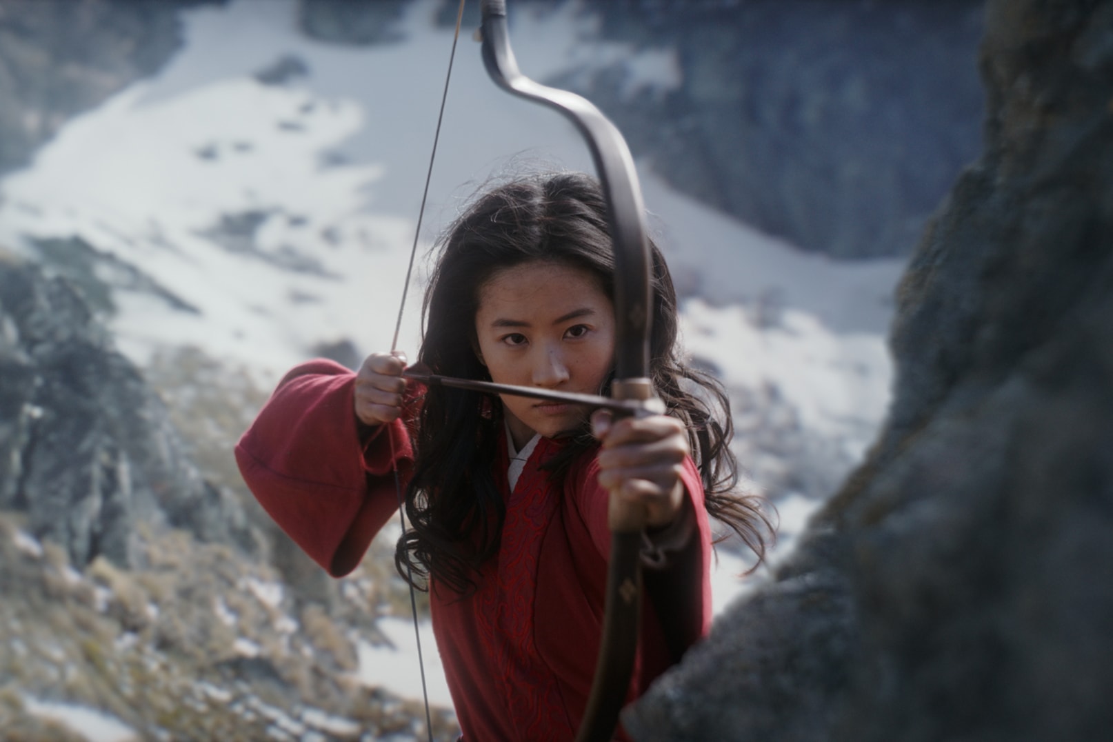 disney mulan live action movie liu yifei princess actress bow and arrow 