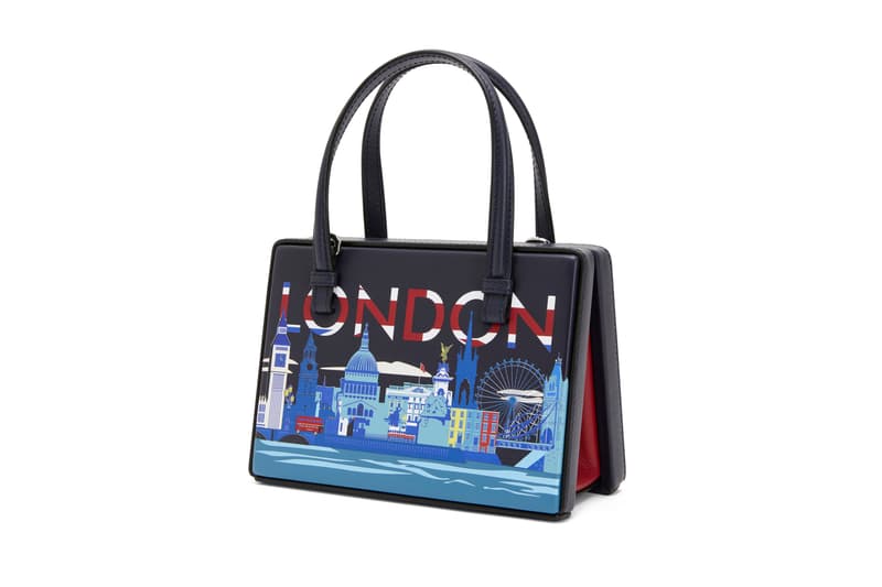 Loewe Postal Bag Release Postcard Print Motif Luxury Purse Paris Madrid Hong Kong London New York Shanghai Tokyo Colorways Color 