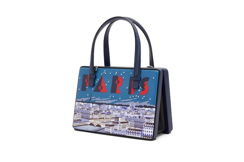 Loewe Postal Bag Release Postcard Print Motif Luxury Purse Paris Madrid Hong Kong London New York Shanghai Tokyo Colorways Color 