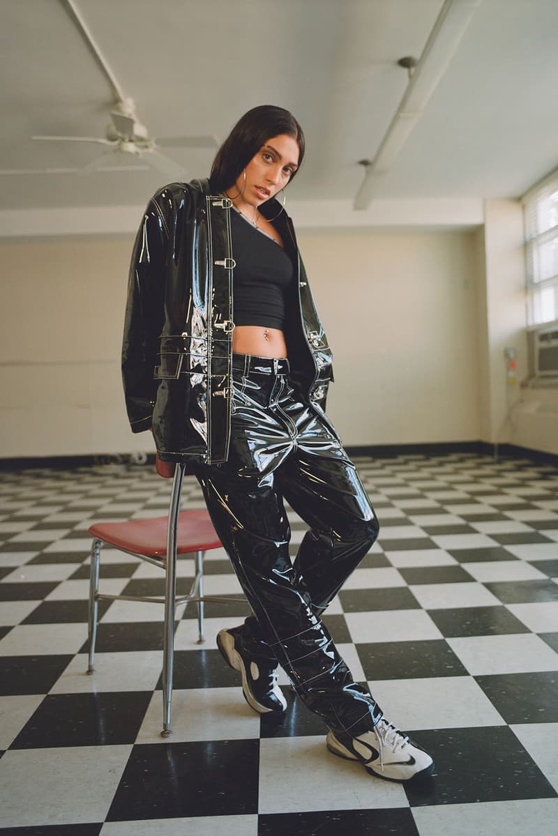 mademe erin magee fall 2019 collection lourdes lola leon matching sets vinyl velour 90s denim