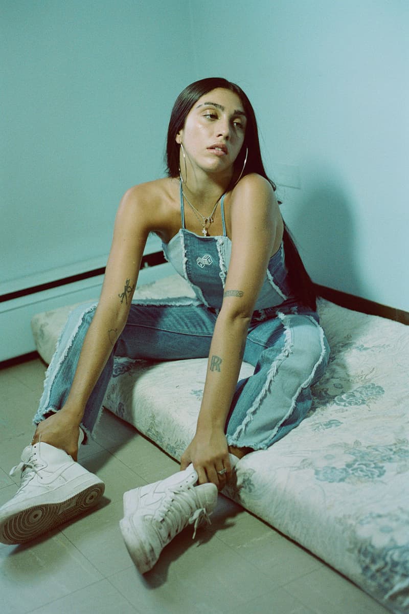 mademe erin magee fall 2019 collection lourdes lola leon matching sets vinyl velour 90s denim