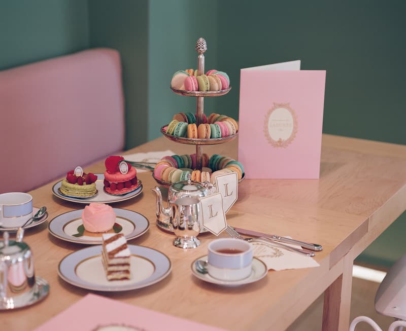 mansur gavriel lauderee cafe dessert interior macaron