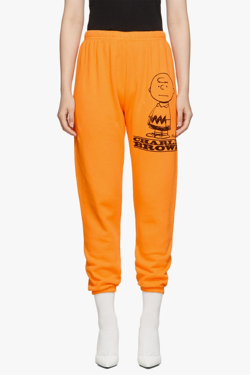 marc jacobs peanuts edition sweatshirts sweatpants lounge pants apparel off white blue pink orange snoopy linus lucy