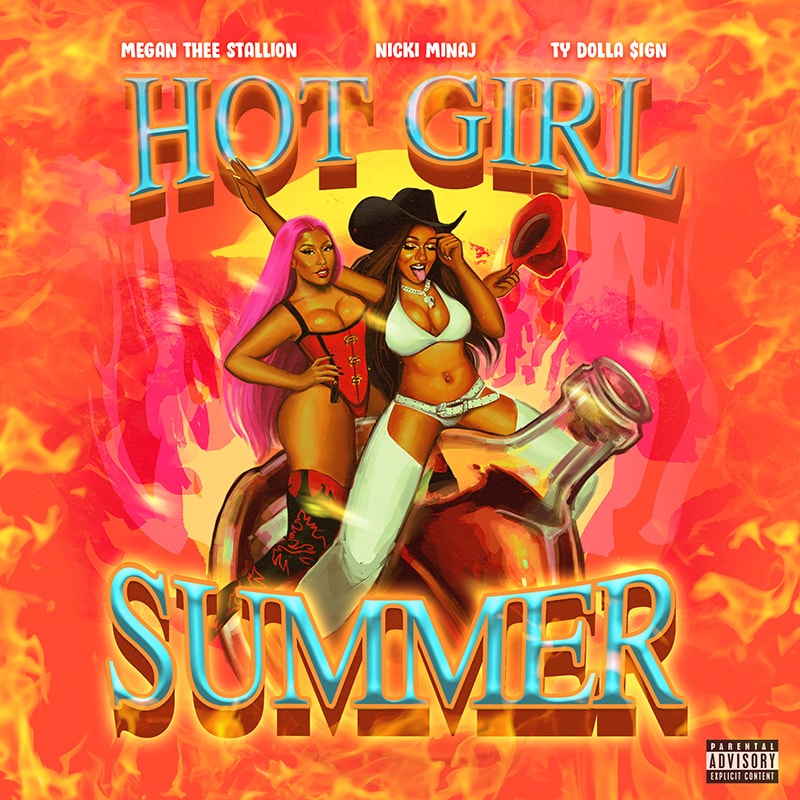 Megan Thee Stallion Nicki Minaj Hot Girl Summer Song Track Music Rapper Artist Hip Hop Cover