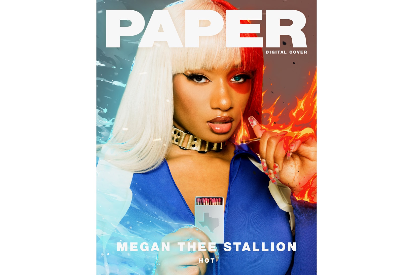Megan Thee Stallion Paper Magazine Summer 2019 Cover Story Bodysuit Blue