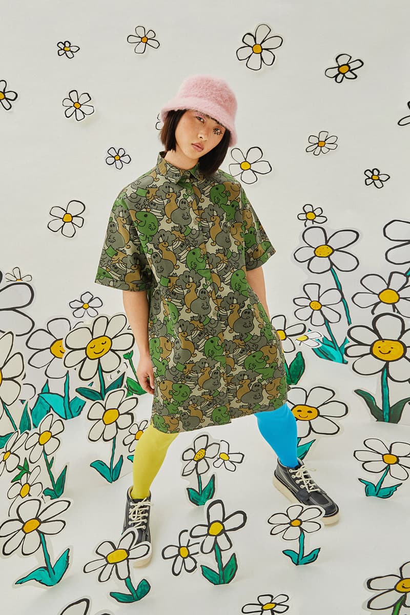 lazy oaf mr men collaboration lazy happy walter the worm cartoon childrens book knitwear pants t-shirts
