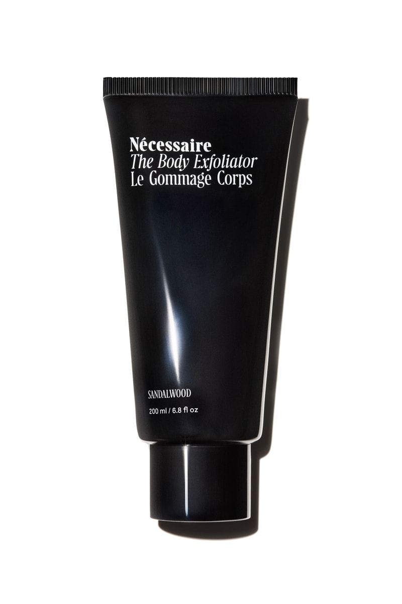 necessaire body exfoliator skincare unscented fragrance free eucalyptus sandalwood green white black