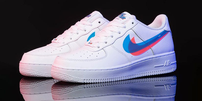 red and blue 3d air force 1