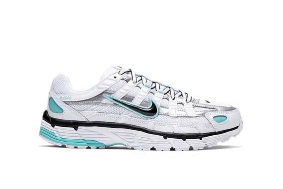 Nike P-6000 White Black Icy Silver Aqua Sneaker Shoe Trainer Footwear Turquoise Blue Chunky Dad Creps Retro Old School