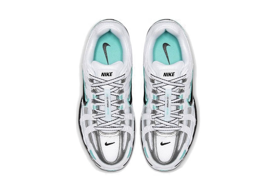 Nike P-6000 White Black Icy Silver Aqua Sneaker Shoe Trainer Footwear Turquoise Blue Chunky Dad Creps Retro Old School