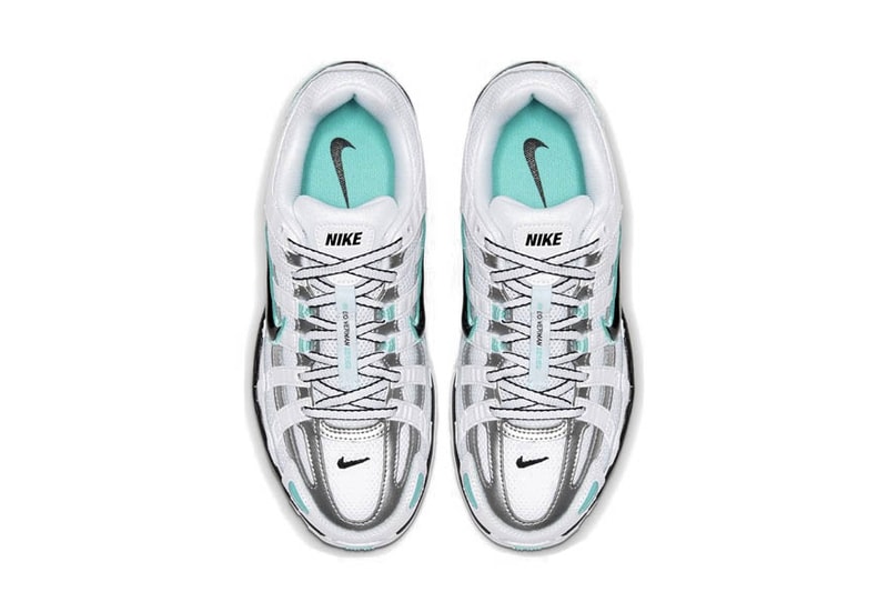 Nike P-6000 White Black Icy Silver Aqua Sneaker Shoe Trainer Footwear Turquoise Blue Chunky Dad Creps Retro Old School