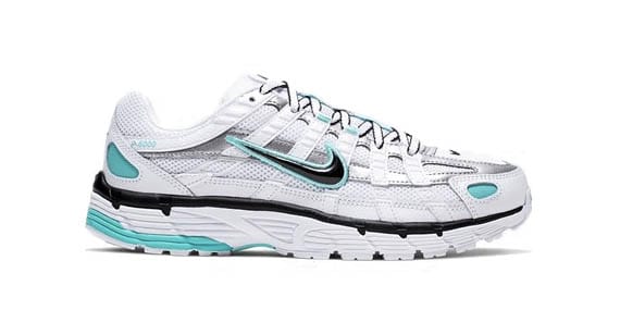 Nike P-6000 White Black Icy Silver Aqua 