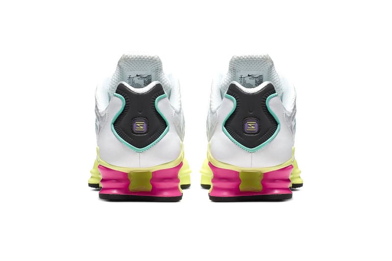 nike shox tl womens sneakers summer luminous green yellow pink purple 