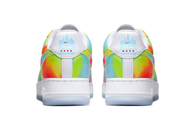 nike air force 1 07 premium tie-dye womens sneakers white university red blue