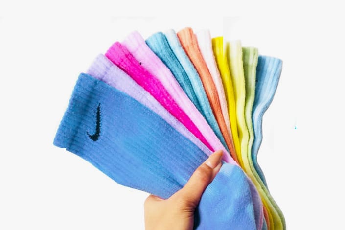 custom tie dye socks