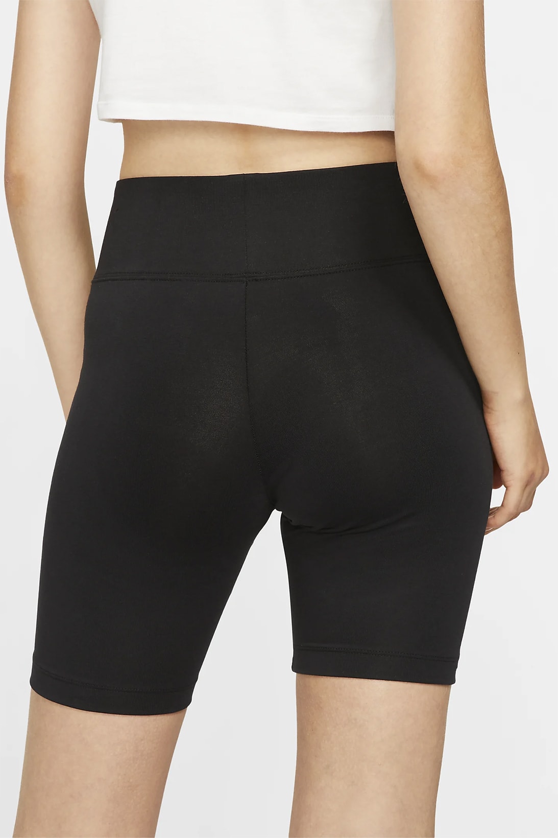 nike womens bike shorts sportswear fitness workout black grey leg a see
