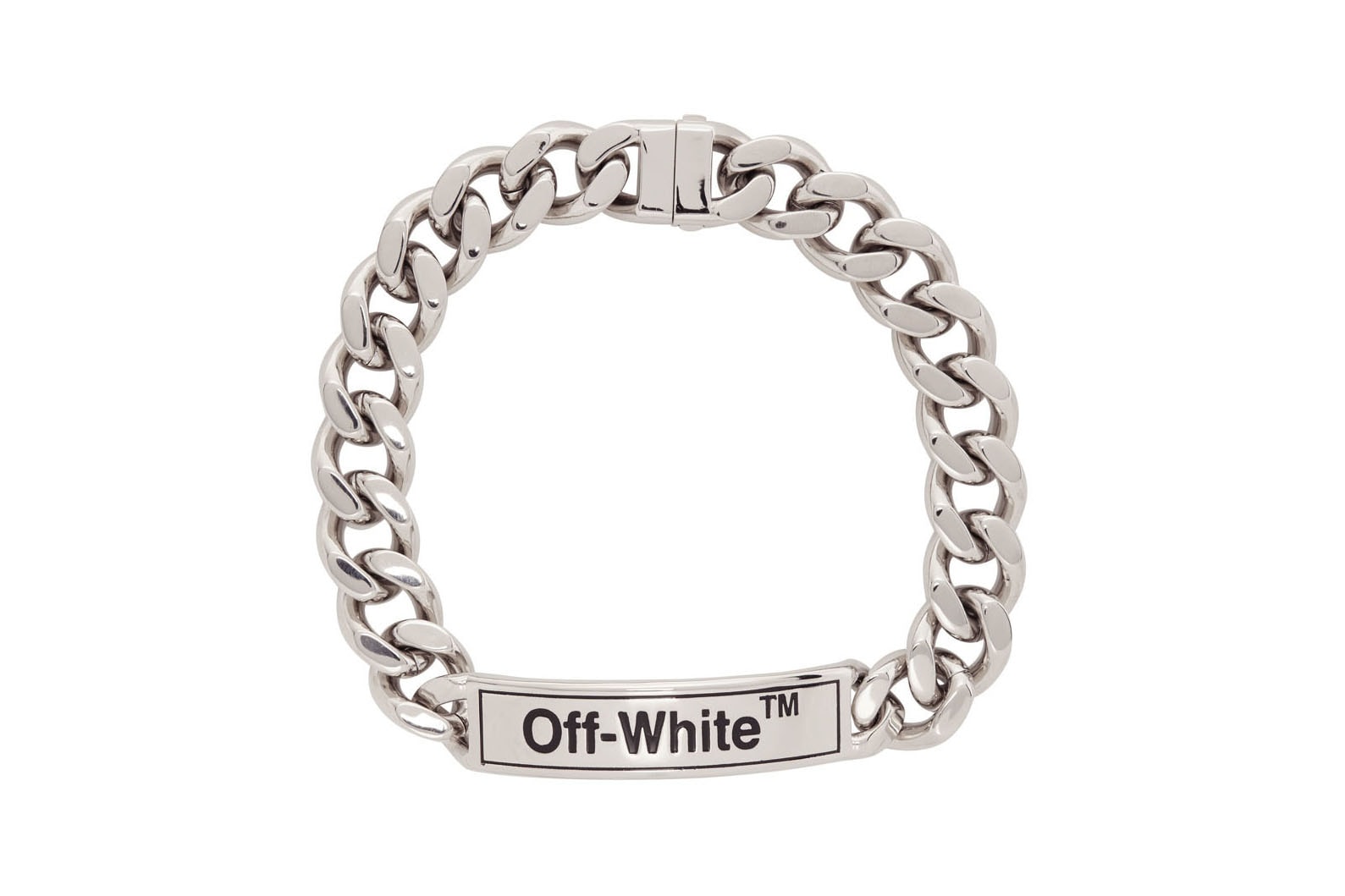 off-white jewelry chain silver necklace