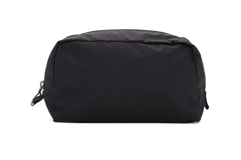 black makeup pouch